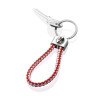 SC Freiburg Schlüsselanhänger - Schlaufe rot/weiß - Kordel Anhänger Keychain