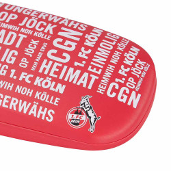 1. FC Köln Brillenetui - Ungerwähs - rot Hartschale Etui mit Putztuch