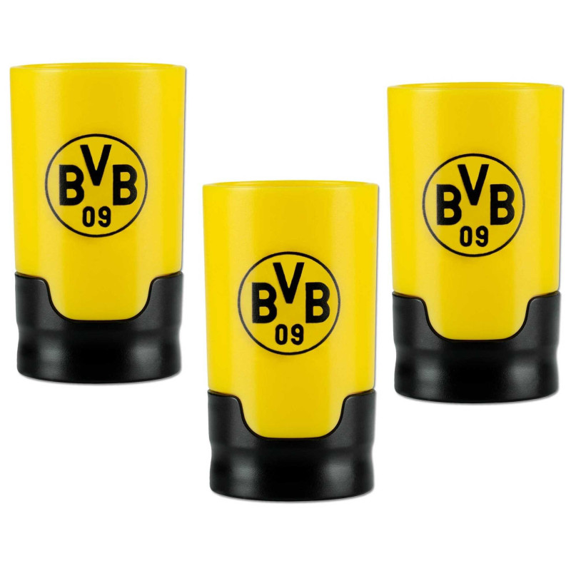 Borussia Dortmund 3er Set Flaschenaufsatz Taste Hero Bierflaschen-Zapfhahn BVB 09