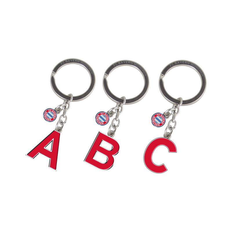 FC Bayern München Schlüsselanhänger Buchstaben A-Z Anhänger FCB