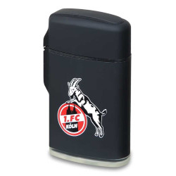 1. FC Köln Sturmfeuerzeug - Rubber schwarz - Feuerzeug Lighter