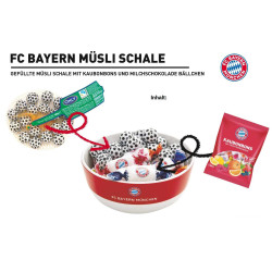 FC Bayern München Schale befüllt mit Süssigkeiten Müslischale gefüllt Geschenkset FCB