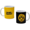 Borussia Dortmund Tasse befüllt mit Waffeln Kaffeetasse gefüllt Geschenkset BVB 09