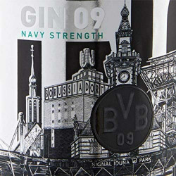 Borussia Dortmund Gin - Navy Strength - graues Label 0,5l BVB-Gin 09