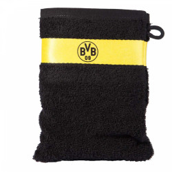 Borussia Dortmund Waschhandschuh schwarz Waschlappen BVB 09 Seiflappen