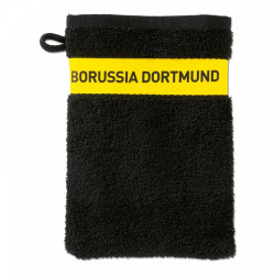 Borussia Dortmund Waschhandschuh schwarz Waschlappen BVB 09 Seiflappen