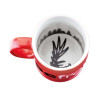SC Freiburg Tasse - Relief - rot Kaffeetasse Kaffeepot