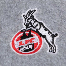1. FC Köln Pantoffeln hellgrau - Logo - Hausschuhe Filzpantoffel - diverse Größe