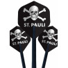 FC St. Pauli Dartpfeil Flights - Totenkopf - 3er Set Dartflights schwarz