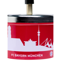 FC Bayern München Drehaschenbecher und Logo Feuerzeug im Set Aschenbecher Ascher Windaschenbecher FCB