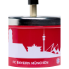 FC Bayern München Drehaschenbecher und Logo Feuerzeug im Set Aschenbecher Ascher Windaschenbecher FCB