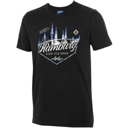 Hamburger SV T-Shirt - Boris-Abschlach - Gr. S  schwarz Shirt HSV