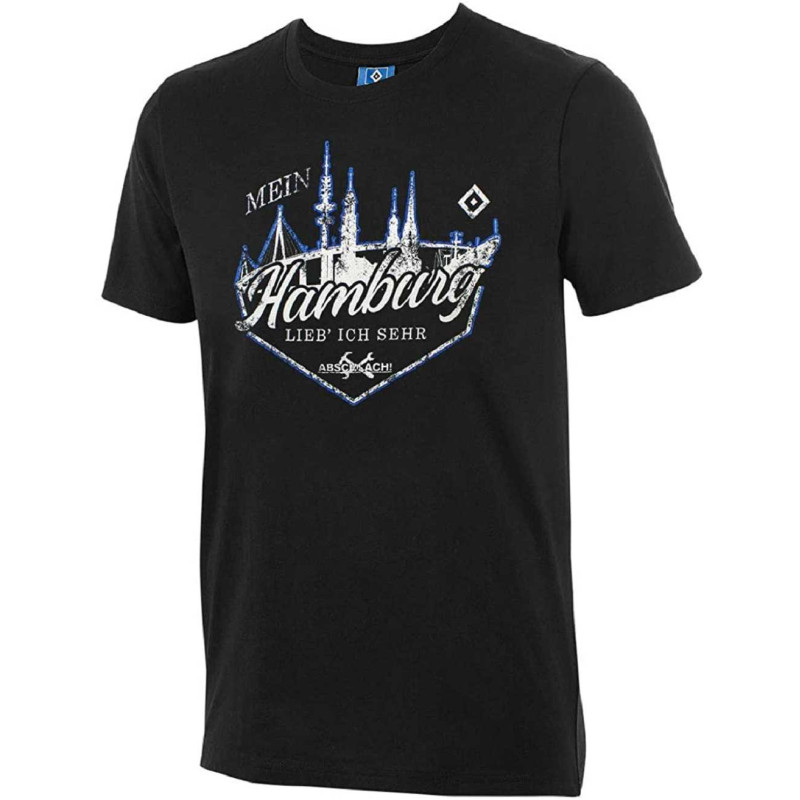Hamburger SV T-Shirt - Boris-Abschlach - Gr. S  schwarz Shirt HSV