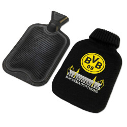 Borussia Dortmund Wärmflasche Logo Wärmflasche mit Stricküberzug BVB 09