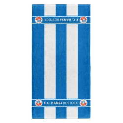 F.C. Hansa Rostock Badetuch - Blockstreifen - 70 x 180 cm Duschtuch Handtuch