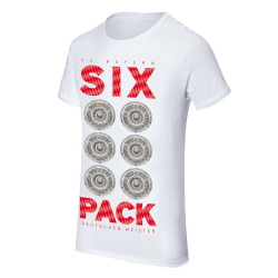 FC Bayern München T-Shirt - SIXPACK- 3XL |weiß | unisex | Shirt | Deutscher Meister | FCB