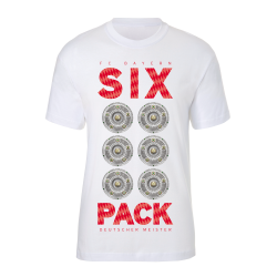 FC Bayern München T-Shirt - SIXPACK- 3XL |weiß | unisex | Shirt | Deutscher Meister | FCB