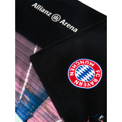 FC Bayern München Strandtuch - Allianz Arena - 90 x 180 cm Badetuch Duschtuch Handtuch FCB