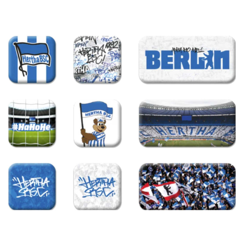 Hertha BSC Berlin Magnet 9er Set Kühlschrankmagnet