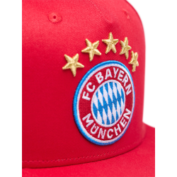 FC Bayern München Kinder Snapback - 5 Sterne - rot Cap Schildmütze Emblem Kappe FCB