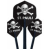 FC St. Pauli Dartpfeil Flights - Totenkopf - 3er Set Dartflights schwarz