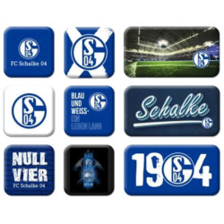FC Schalke 04 Magnet 9er-Set | Kühlschrankmagnet S04