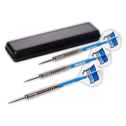 Hertha BSC Berlin - Steel Dartpfeil-Set - Dartpfeile mit Etui und Flights Steeldarts Dart Pfeile