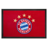 FC Bayern München Fan Fußmatte - Logo 5 Sterne - rot Matte Fußabtreter FCB
