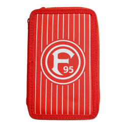 Fortuna Düsseldorf Federmappe rot Doppeletui gefüllt Schuletui F95