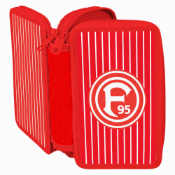 Fortuna Düsseldorf Federmappe rot Doppeletui gefüllt Schuletui F95