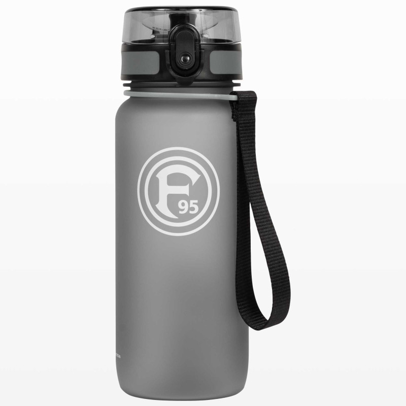 Fortuna Düsseldorf Tritan Trinkflasche grau transparent 0,65 l Flasche F95