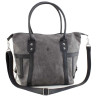 Borussia Mönchengladbach Canvas Damentasche Grau | Tasche | Umhängetasche | BMG