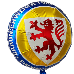 Eintracht Braunschweig Folienballon - Logo - mit Helium befüllbarer Ballon Luftballon