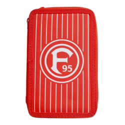 Fortuna Düsseldorf Federmappe rot Doppeletui gefüllt Schuletui F95