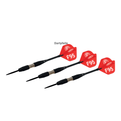 Fortuna Düsseldorf Dartpfeile mit Etui und Flights F95 Steeldarts Dart Pfeile
