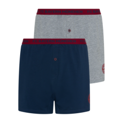 FC Bayern München Boxershorts 2er-Set grau/navy Short Unterhose FCB - diverse Größen