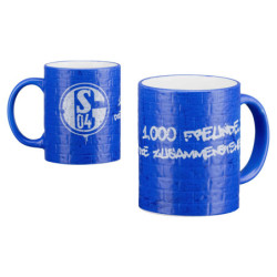 FC Schalke 04 Tasse - 1000 Freunde - Kaffeebecher S04
