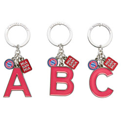 FC Bayern München Schlüsselanhänger Buchstaben Mia San Mia A-Z Anhänger FCB