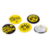 Borussia Dortmund Button 5er Set | Anstecker | Pin | BVB 09