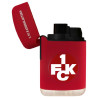 1. FC Kaiserslautern Sturmfeuerzeug - Rubber rot - Jet Feuerzeug Lighter FCK