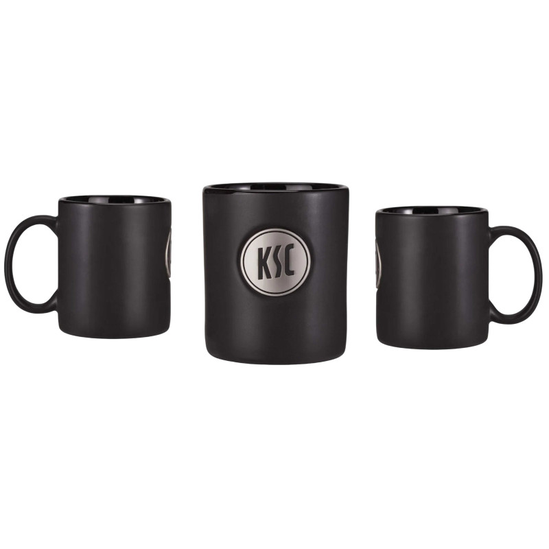 Karlsruher SC Tasse - Platine - schwarz | Kaffeetasse | KSC