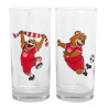 FC Bayern München Glas - Berni  jubelt - 2er-Set Trinkglas Kinderglas FCB