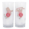 FC Bayern München Glas - Berni  jubelt - 2er-Set Trinkglas Kinderglas FCB