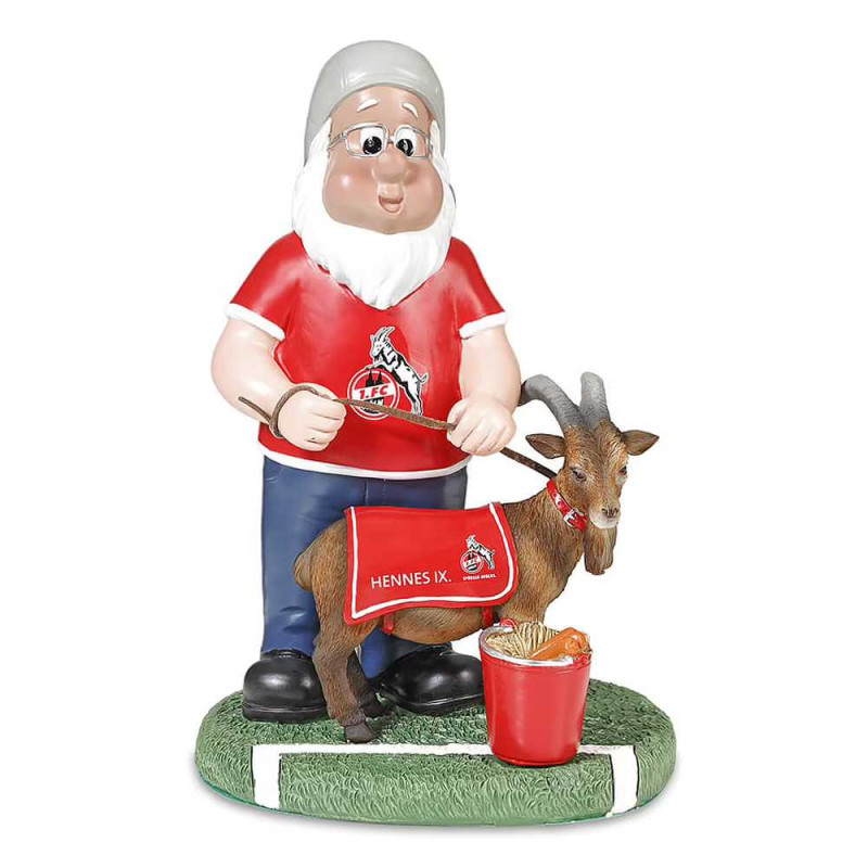 1. FC Köln Gartenzwerg mit Hennes IX Zwerg Gnom