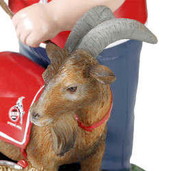 1. FC Köln Gartenzwerg mit Hennes IX Zwerg Gnom