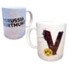 Borussia Dortmund Buchstaben Tasse - V - Kaffeetasse Logo BVB 09