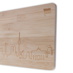 Hertha BSC Berlin Holzbrettchen - Skyline - Schneidebrett Frühstücksbrettchen