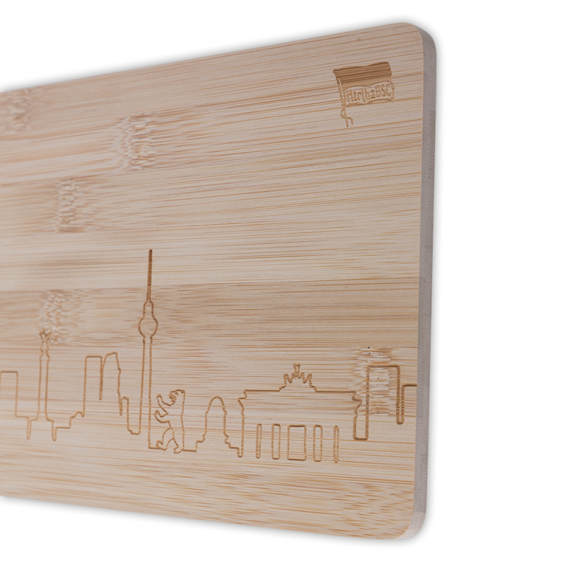 Hertha BSC Berlin Holzbrettchen - Skyline - Schneidebrett Frühstücksbrettchen
