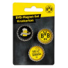 Borussia Dortmund 3er Set Kühlschrankmagnet in Kronkorkenoptik Magnet BVB 09