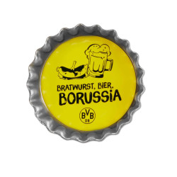 Borussia Dortmund 3er Set Kühlschrankmagnet in Kronkorkenoptik Magnet BVB 09